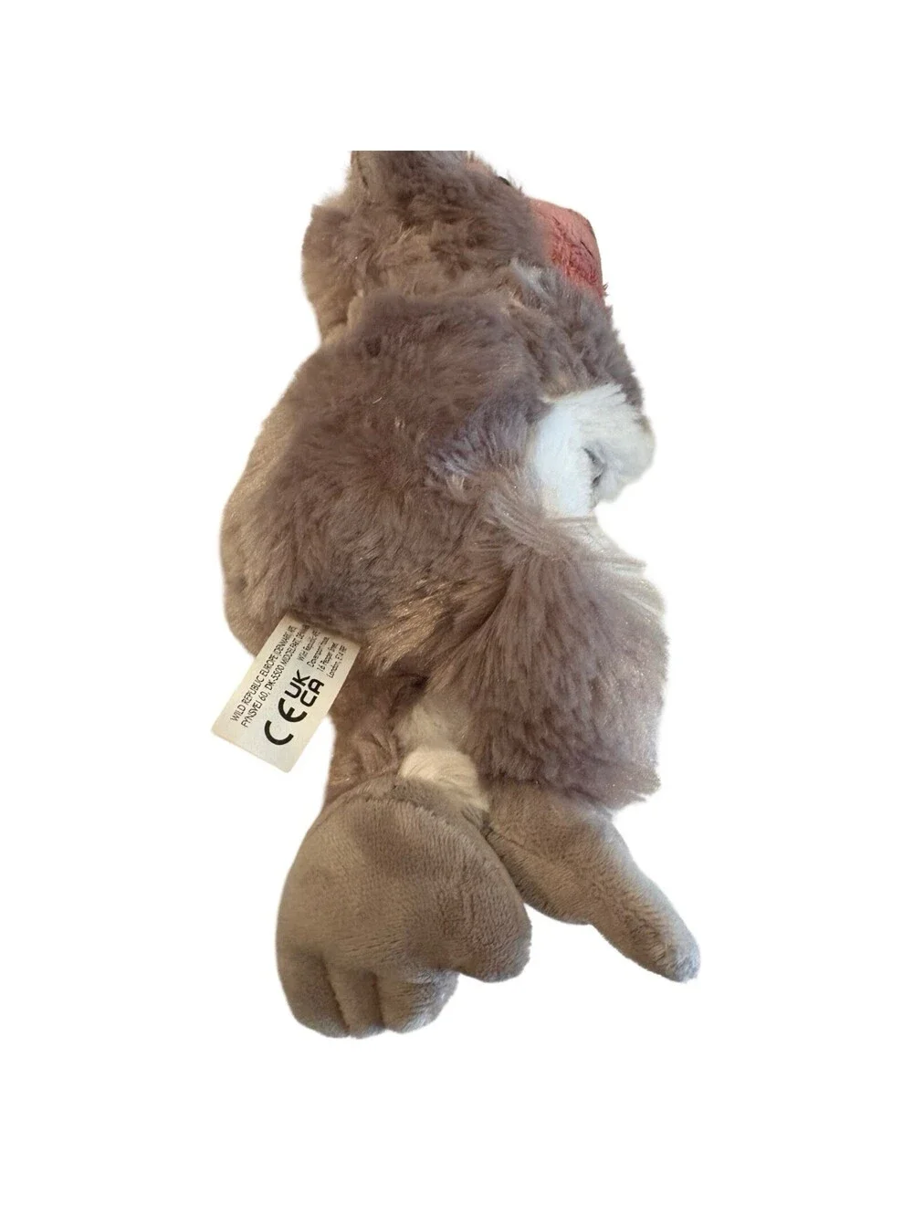 Wild Republic Monkey Plush Slap Bracelet Gray 7